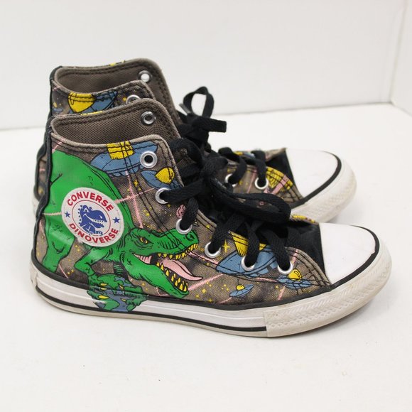 Hi-top Converse Boys Dinosaur Sneakers - Picture 1 of 7